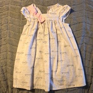 4T white and tan sundress